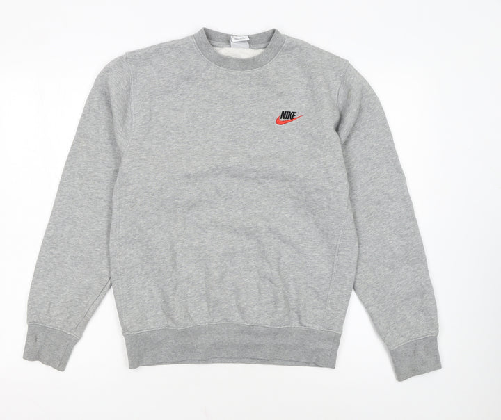 Nike Men’s Grey XS Pullover Crew Neck Fleece Sweatshirt
