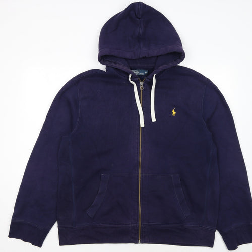 Polo Ralph Lauren Men's Blue Full Zip Hoodie XL Classic Fleece