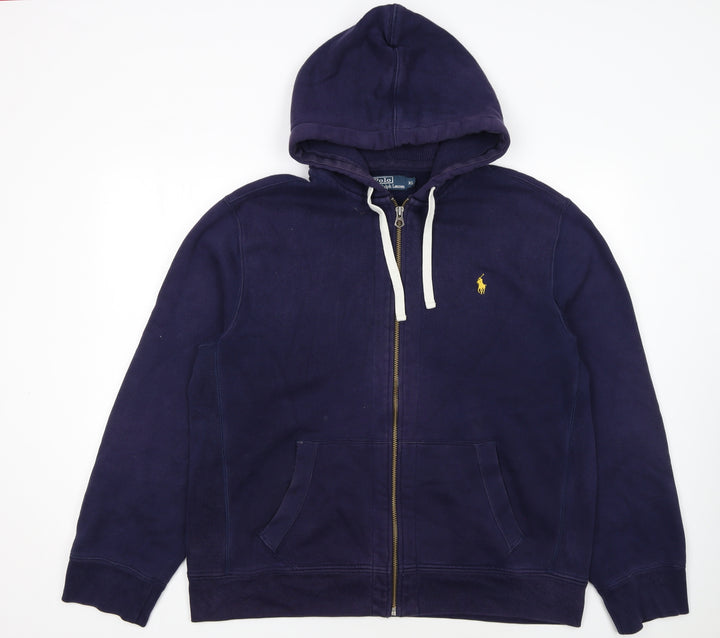 Polo Ralph Lauren Men's Blue Full Zip Hoodie XL Classic Fleece