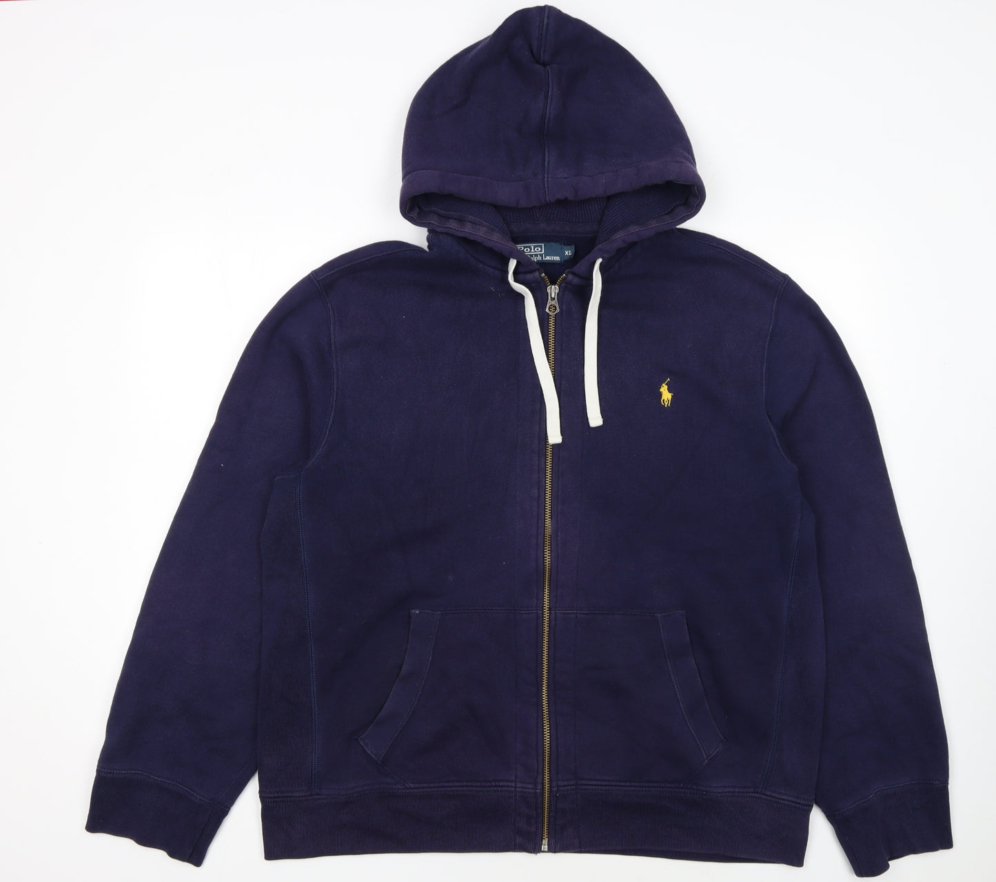 Polo Ralph Lauren Men's Blue Full Zip Hoodie XL Classic Fleece