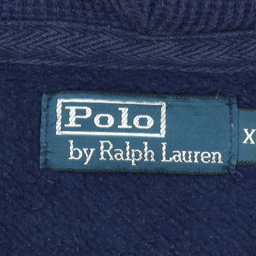Polo Ralph Lauren Men's Blue Full Zip Hoodie XL Classic Fleece
