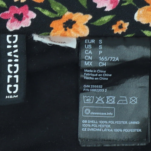 H&M Divided Women's Multicoloured Floral Midi Pencil Skirt Size S