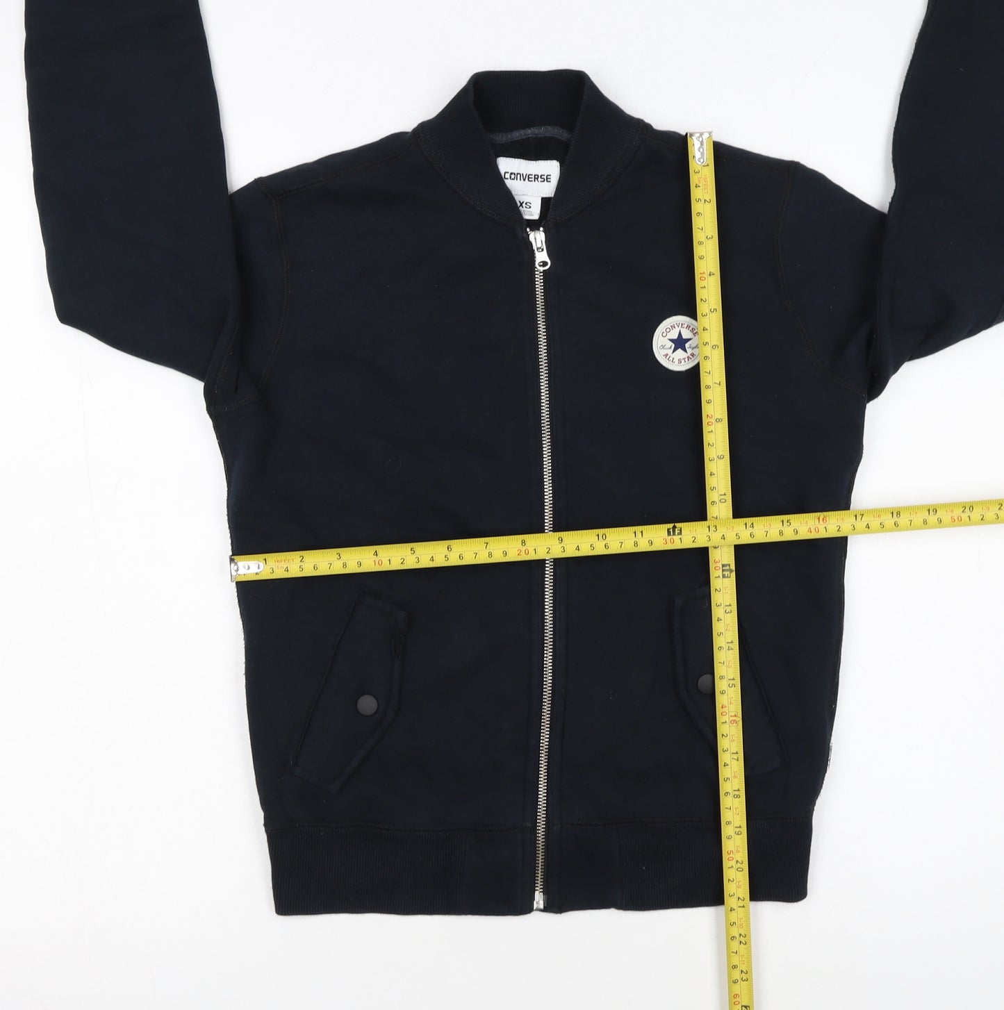 Converse Women’s Black XS Full Zip Sweatshirt Jacket