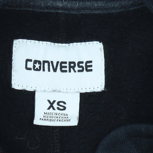 Converse Women’s Black XS Full Zip Sweatshirt Jacket
