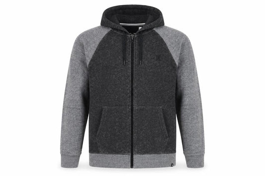 Hurley Men's Grey Full Zip Hoodie Size S Fleece Lined Sweatshirt