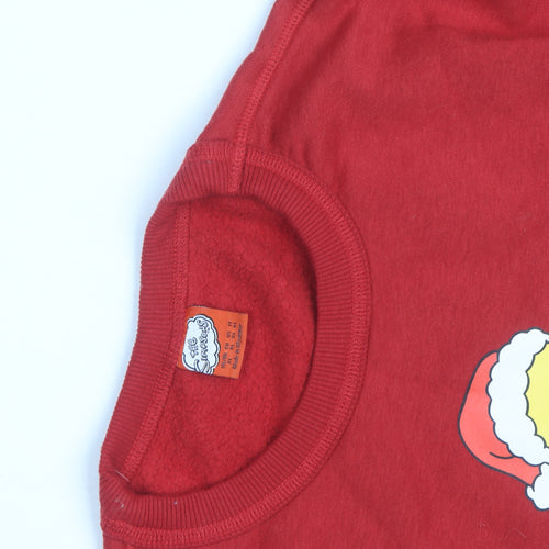 The Simpsons Men’s Red Homer Christmas Sweatshirt L Pullover