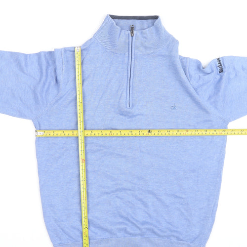 Calvin Klein Men’s Blue 1/4 Zip Golf Jumper Size S