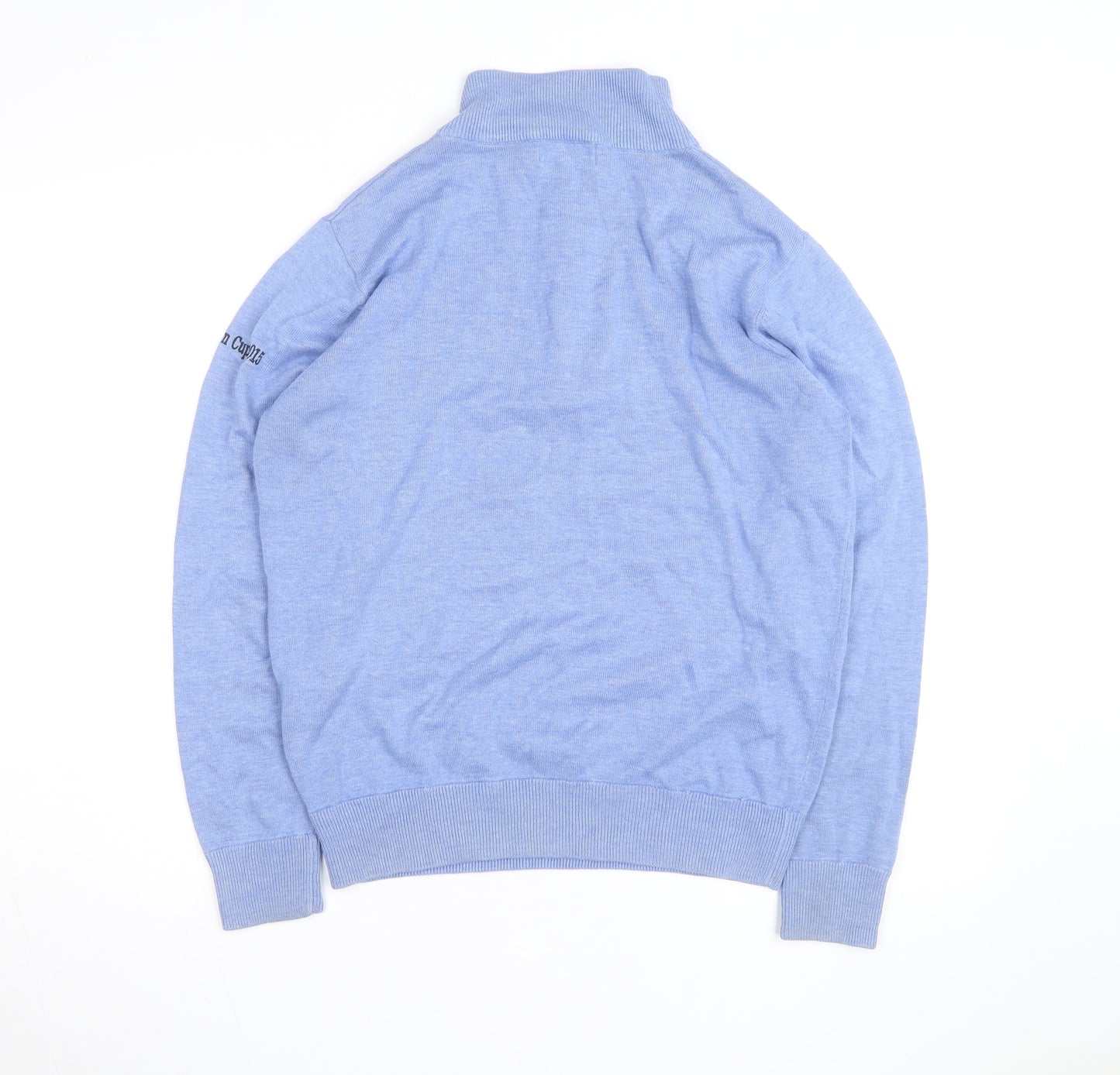 Calvin Klein Men’s Blue 1/4 Zip Golf Jumper Size S