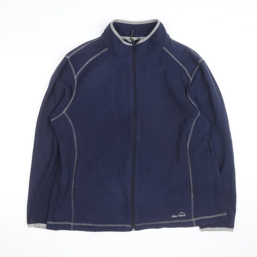 Peter Storm Women’s Navy Full Zip Fleece Sweatshirt Size 18
