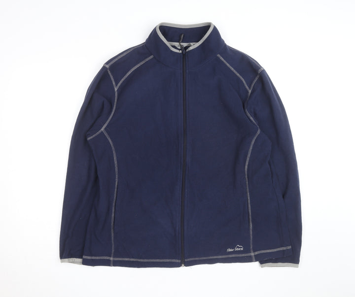 Peter Storm Women’s Navy Full Zip Fleece Sweatshirt Size 18