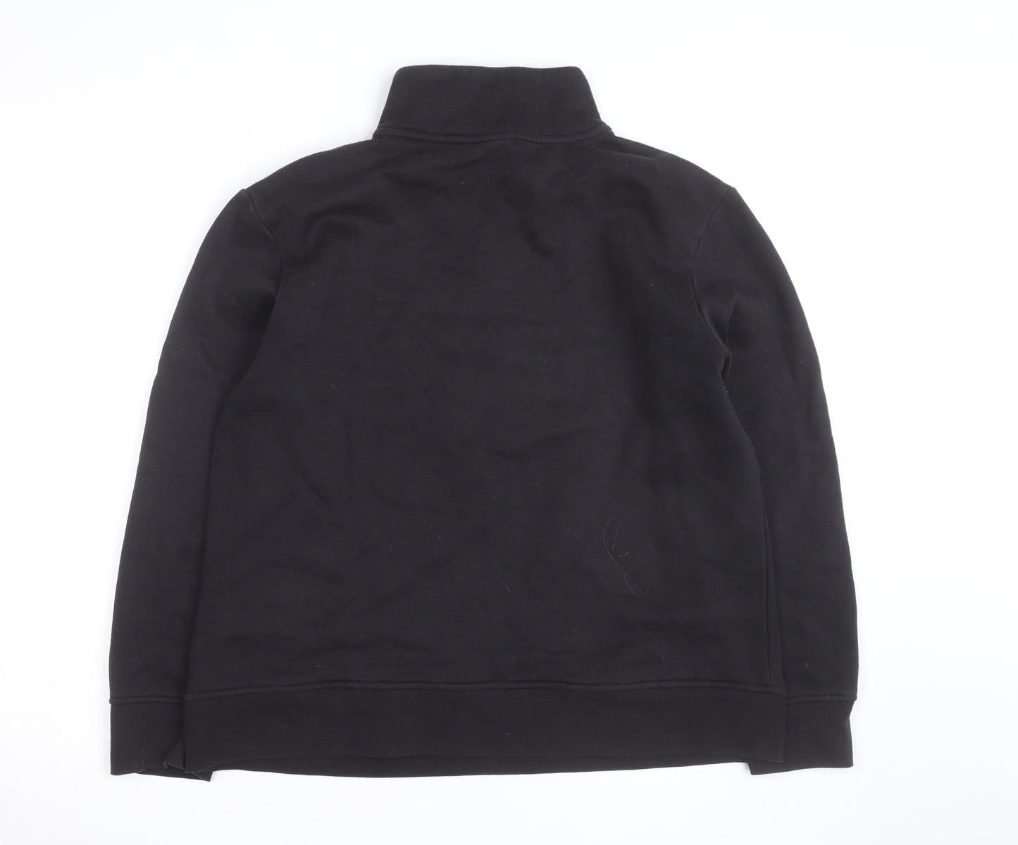 LA Gear Teen Black 1/4 Zip Fleece Sweatshirt UK 16 Regular Fit