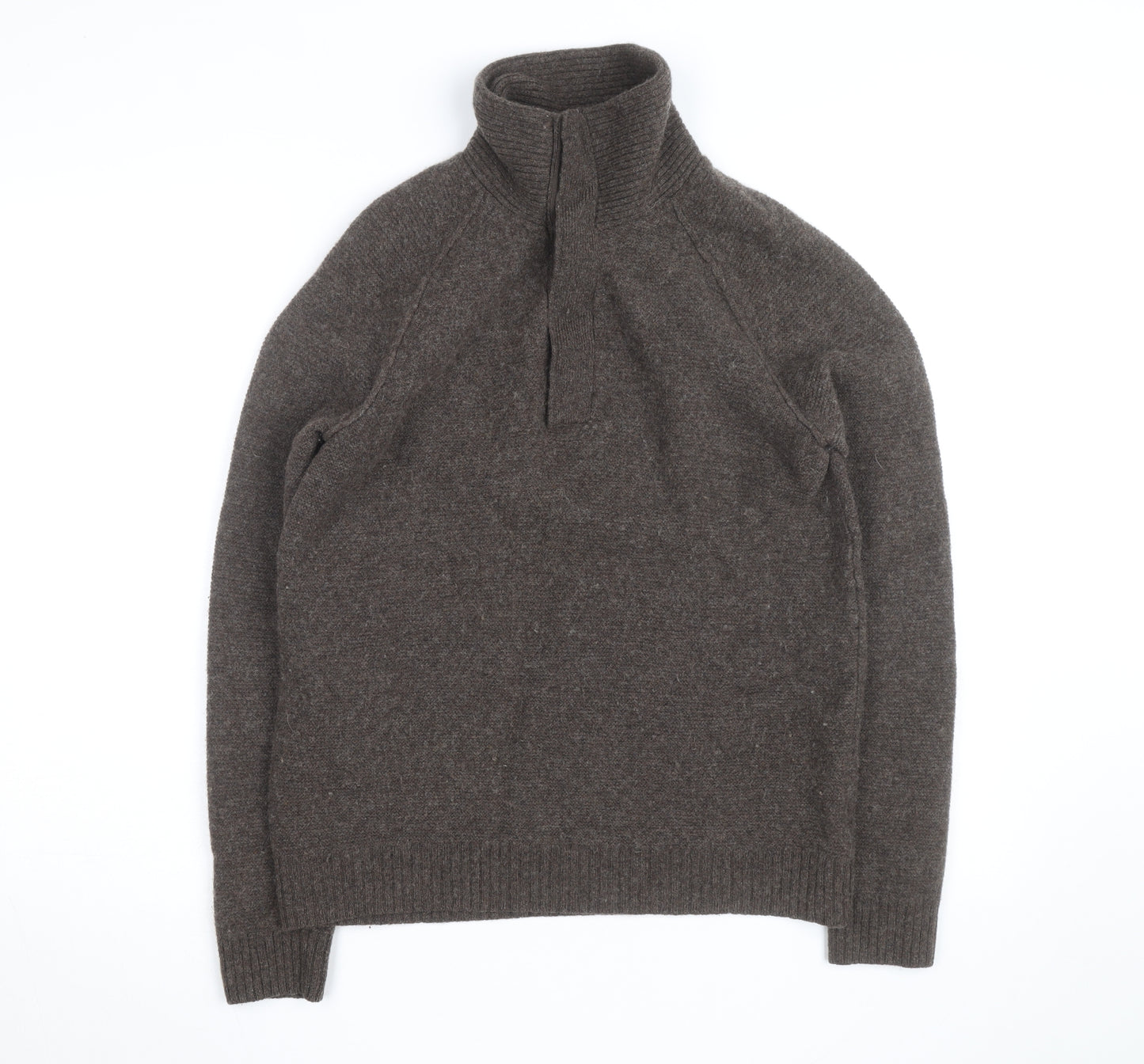 Gap Mens Brown Wool High Neck Pullover Jumper Size M