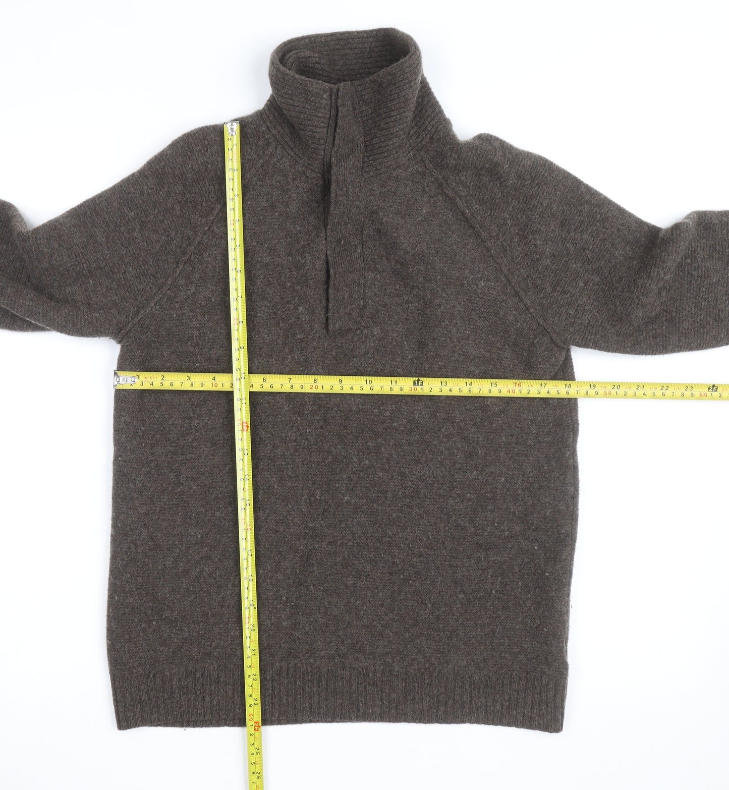 Gap Mens Brown Wool High Neck Pullover Jumper Size M