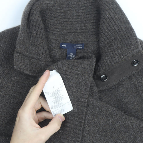 Gap Mens Brown Wool High Neck Pullover Jumper Size M