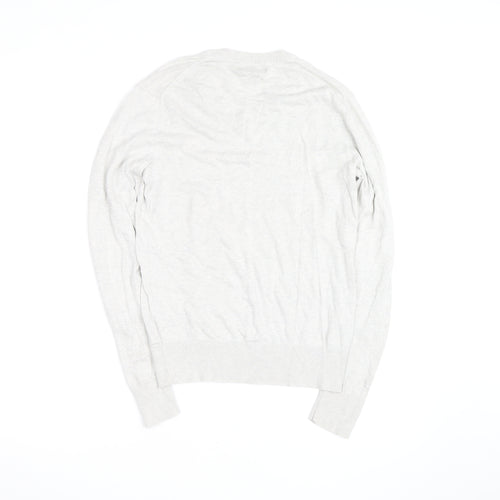 Banana Republic Men’s Beige Silk Linen V-Neck Jumper XS