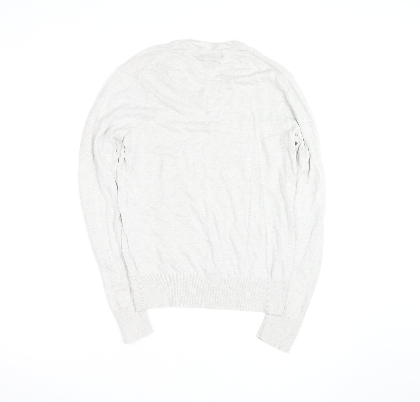 Banana Republic Men’s Beige Silk Linen V-Neck Jumper XS