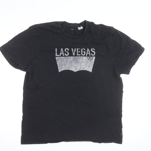 Levi's Men's Black Las Vegas Graphic T-Shirt XL