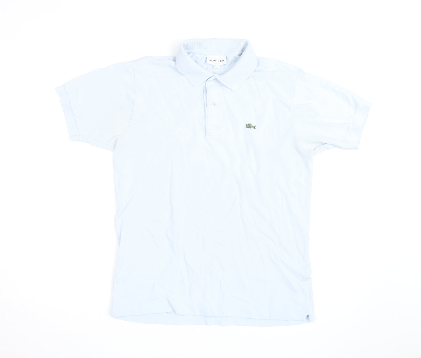 Lacoste Men's Blue Classic Fit Cotton Polo Shirt Size M
