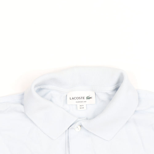 Lacoste Men's Blue Classic Fit Cotton Polo Shirt Size M