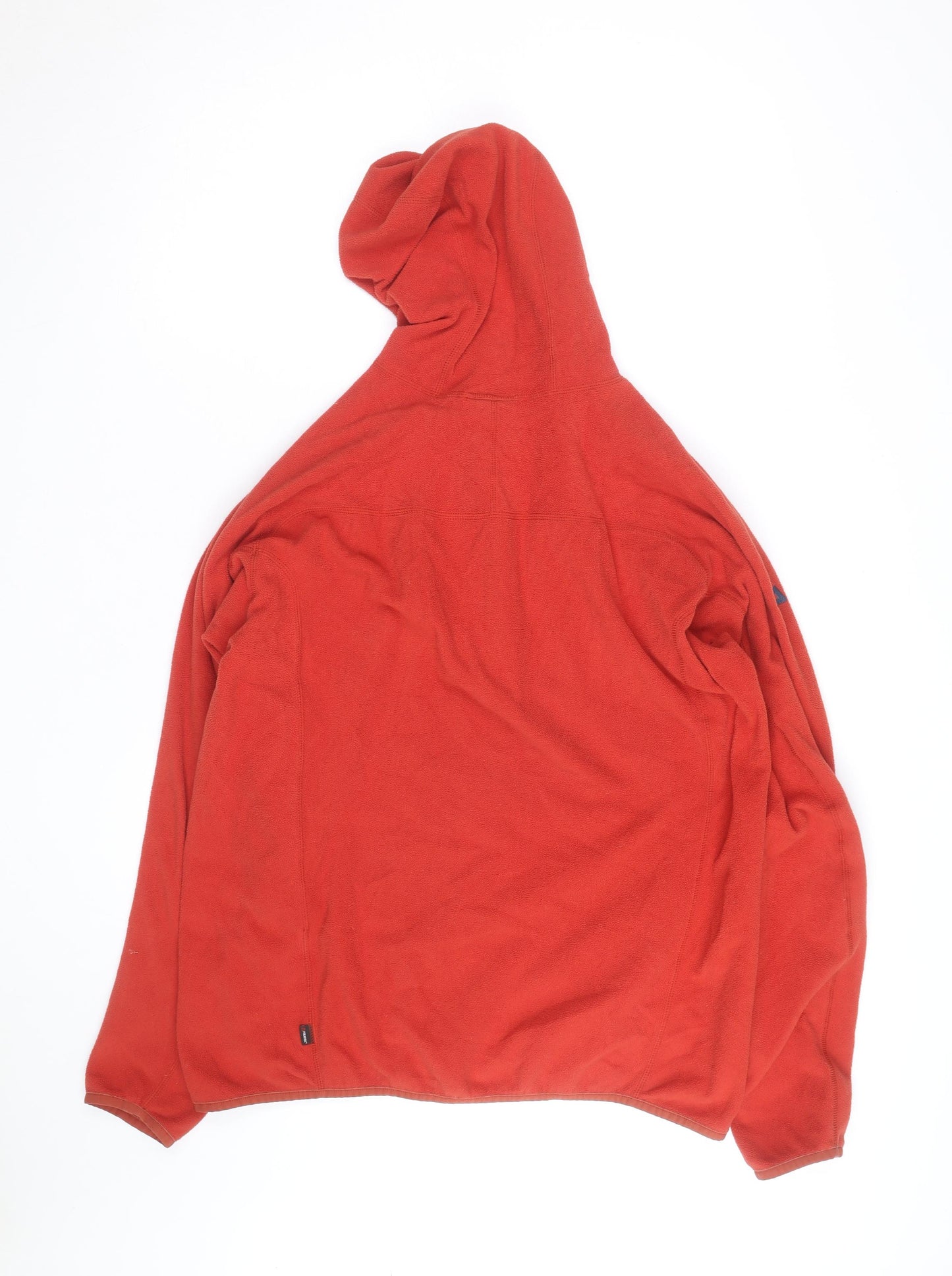 Mountain Equipment Men's Red Full Zip Fleece Hoodie XL Outdoor