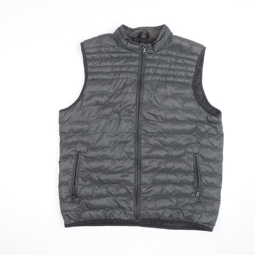 Marks and Spencer Men's Grey Puffer Gilet Waistcoat Size L