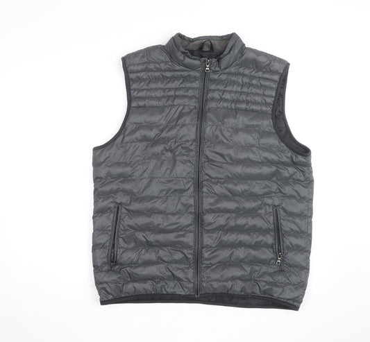Marks and Spencer Men's Grey Puffer Gilet Waistcoat Size L