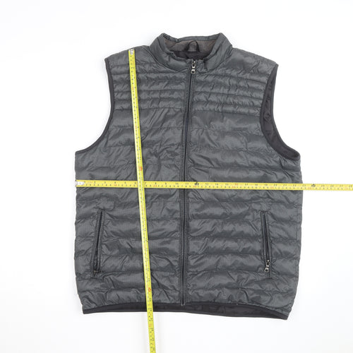 Marks and Spencer Men's Grey Puffer Gilet Waistcoat Size L