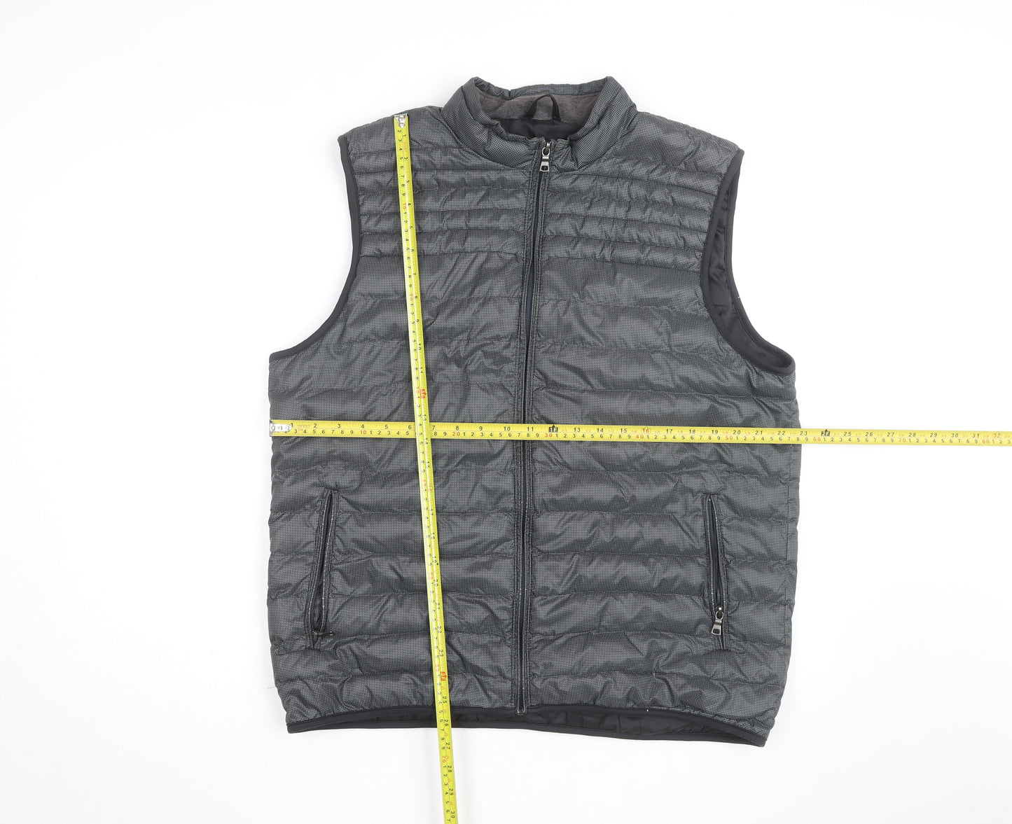 Marks and Spencer Men's Grey Puffer Gilet Waistcoat Size L
