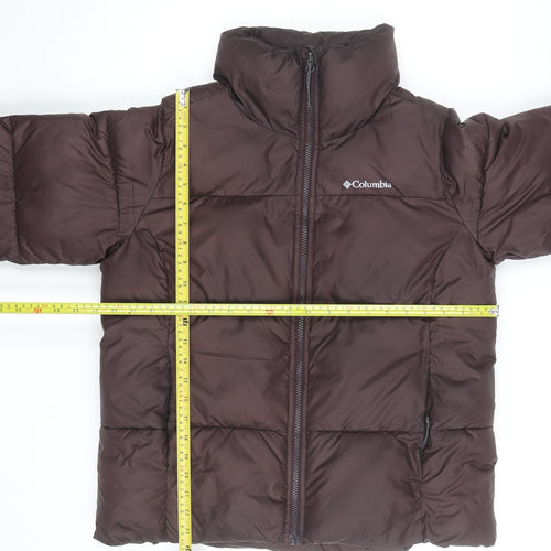 Columbia Men's Brown Puffer Jacket Size M Insulated Winter Coat