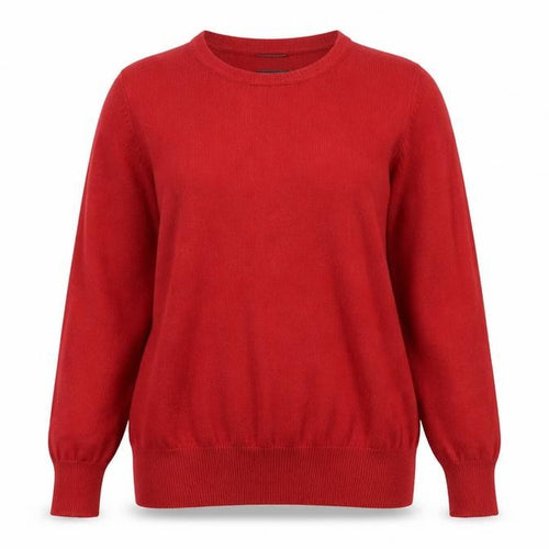 Marks and Spencer Women Red Cashmere Crew Neck Jumper Size 16