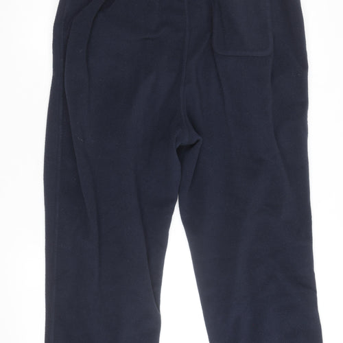 Cotton Traders Men's Navy Fleece Sweatpants 2XL Elastic Waist Joggers
