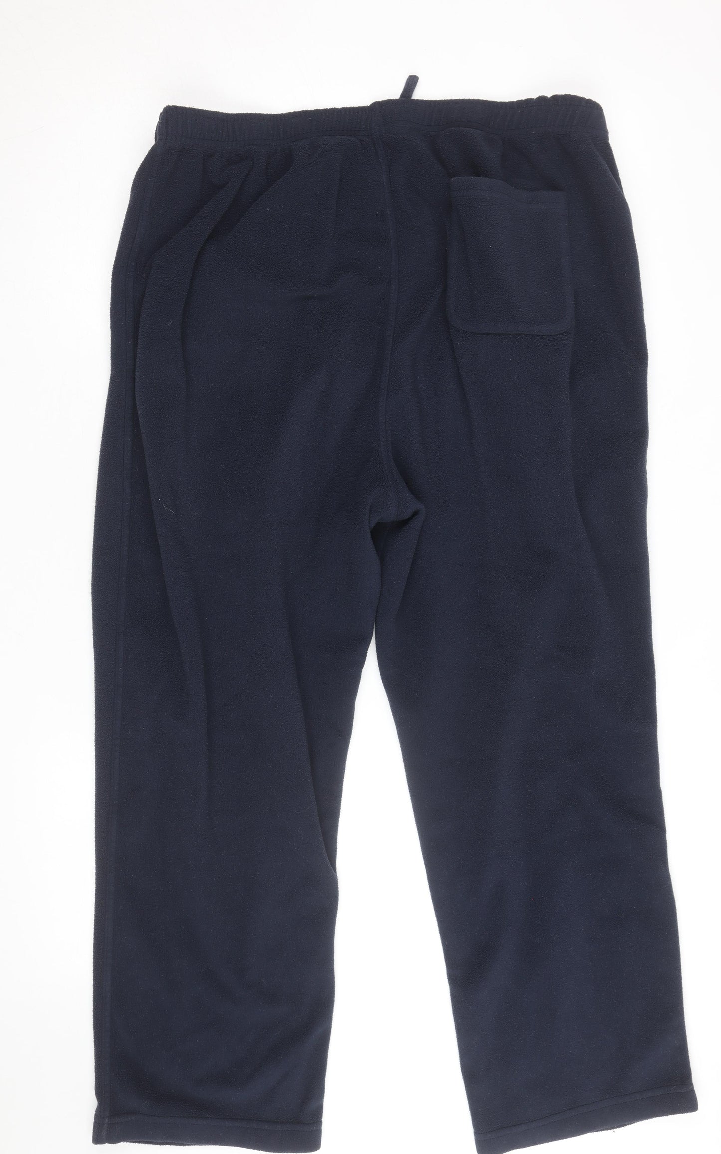 Cotton Traders Men's Navy Fleece Sweatpants 2XL Elastic Waist Joggers