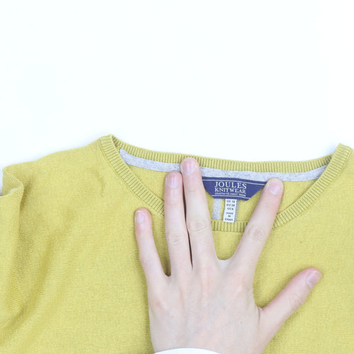 Joules Women’s Yellow Cotton Crew Neck Long Sleeve Jumper Size 18