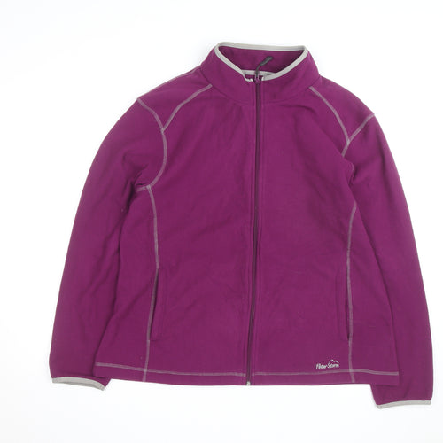 Peter Storm Womens Purple Full Zip Fleece Jacket Size 18