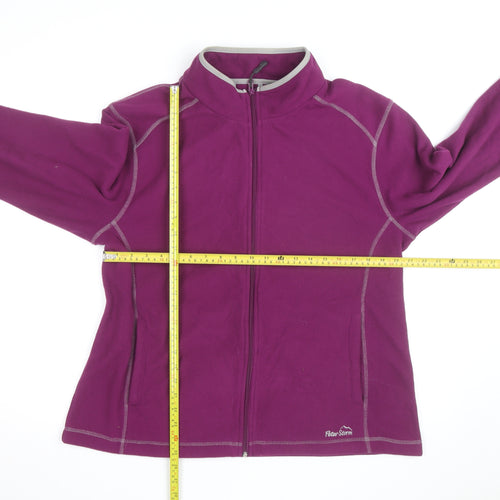 Peter Storm Womens Purple Full Zip Fleece Jacket Size 18