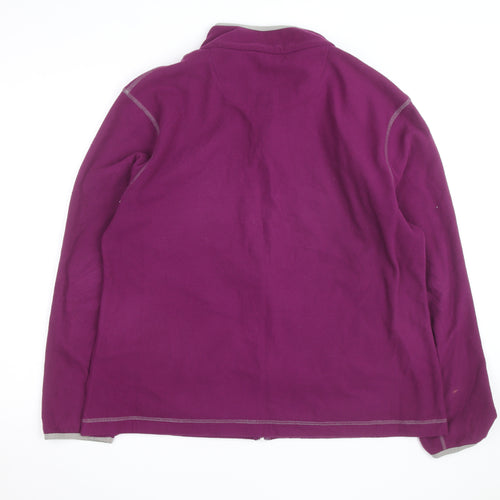 Peter Storm Womens Purple Full Zip Fleece Jacket Size 18