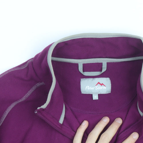 Peter Storm Womens Purple Full Zip Fleece Jacket Size 18