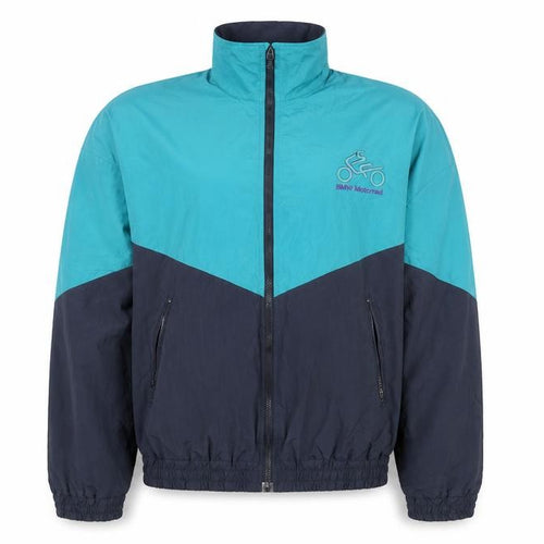 BMW Motorrad Men's Blue 2XL Vintage Nylon Windbreaker Jacket