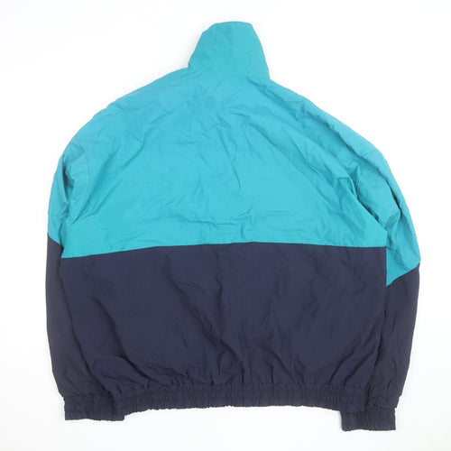 BMW Motorrad Men's Blue 2XL Vintage Nylon Windbreaker Jacket