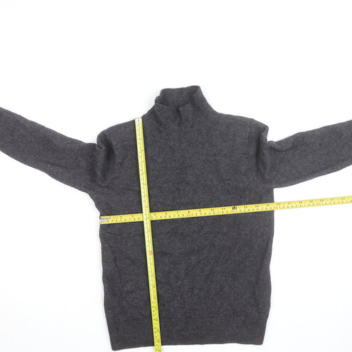 Banana Republic Women’s Grey Cashmere Roll Neck Jumper XS