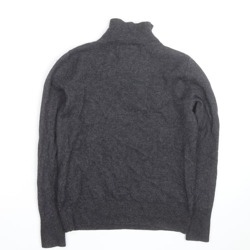 Banana Republic Women’s Grey Cashmere Roll Neck Jumper XS