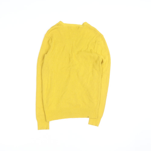 Marks and Spencer Women’s Yellow V-Neck Button Cardigan Size 14