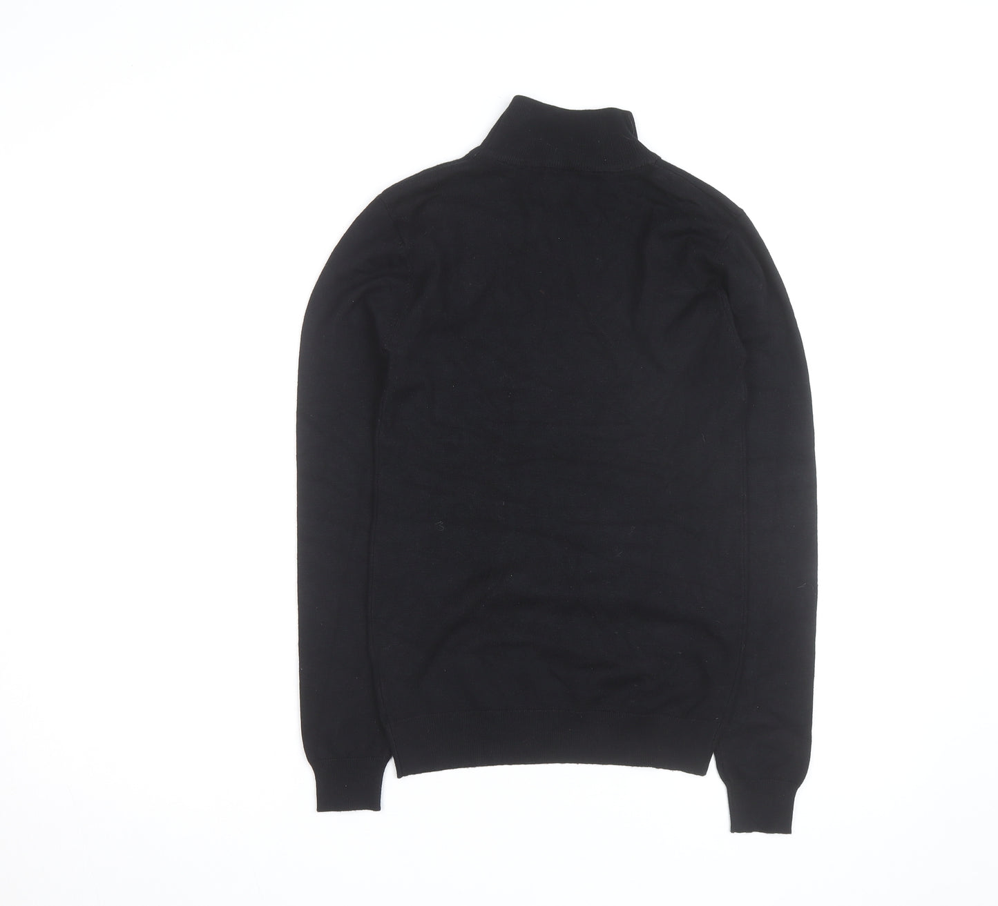 Apricot Womens Black Embellished Mock Neck Jumper UK 8
