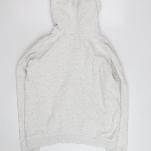 Jack Wills Women's Grey Pullover Hoodie Size 12 Cotton Blend Casual