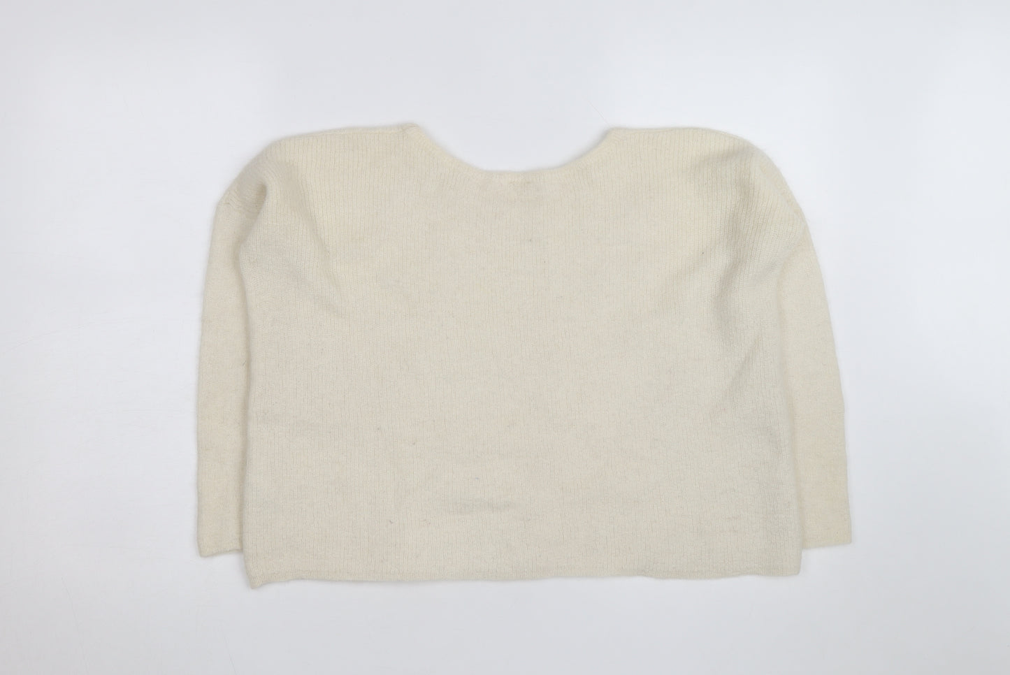 Les Petits Hauts Women’s Ivory Mohair Alpaca Knit Jumper L