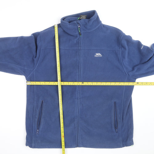 Trespass Men's Blue Fleece Full Zip Jacket Size L Regular Fit
