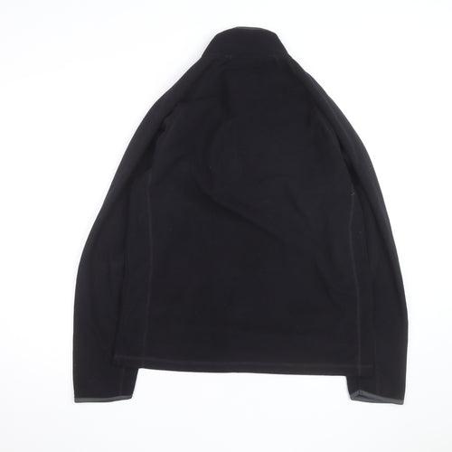 Marks and Spencer Mens Black Fleece 1/4 Zip Sweatshirt Size S