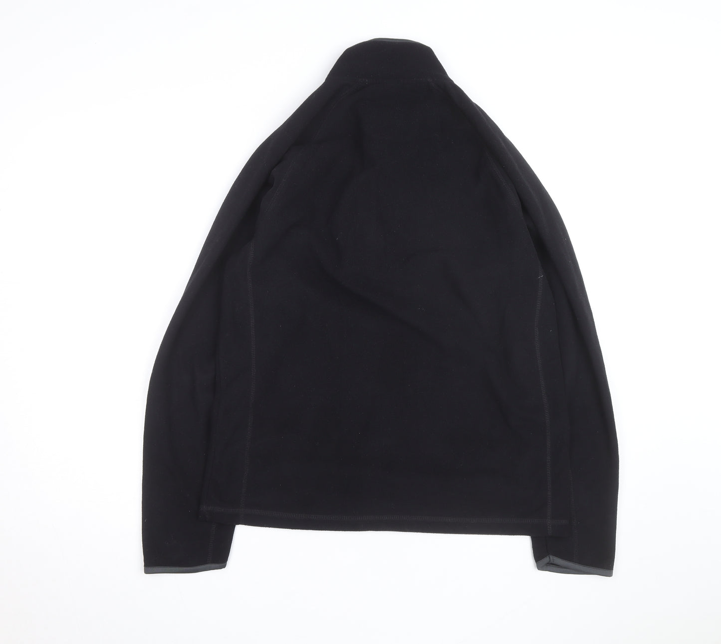 Marks and Spencer Mens Black Fleece 1/4 Zip Sweatshirt Size S
