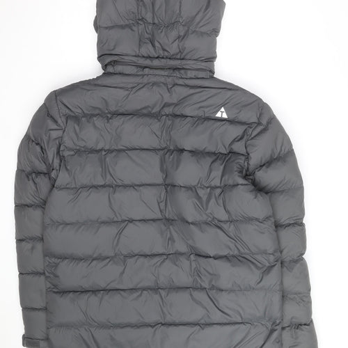 Technicals Mens Grey L Hooded Puffer Jacket Outdoor Insulated Coat