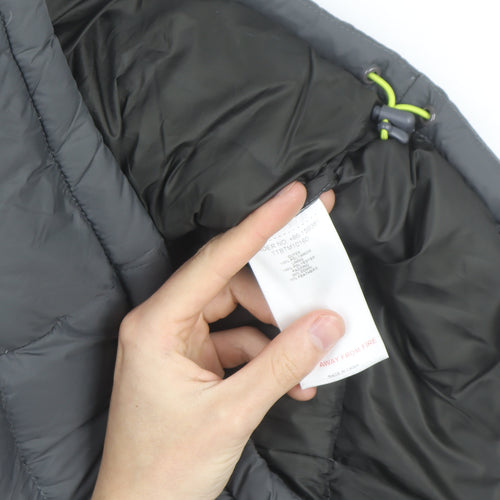 Technicals Mens Grey L Hooded Puffer Jacket Outdoor Insulated Coat